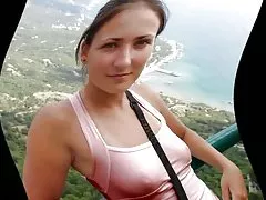 (الجزء 1)-حلمات-pokies-braless-downblouse